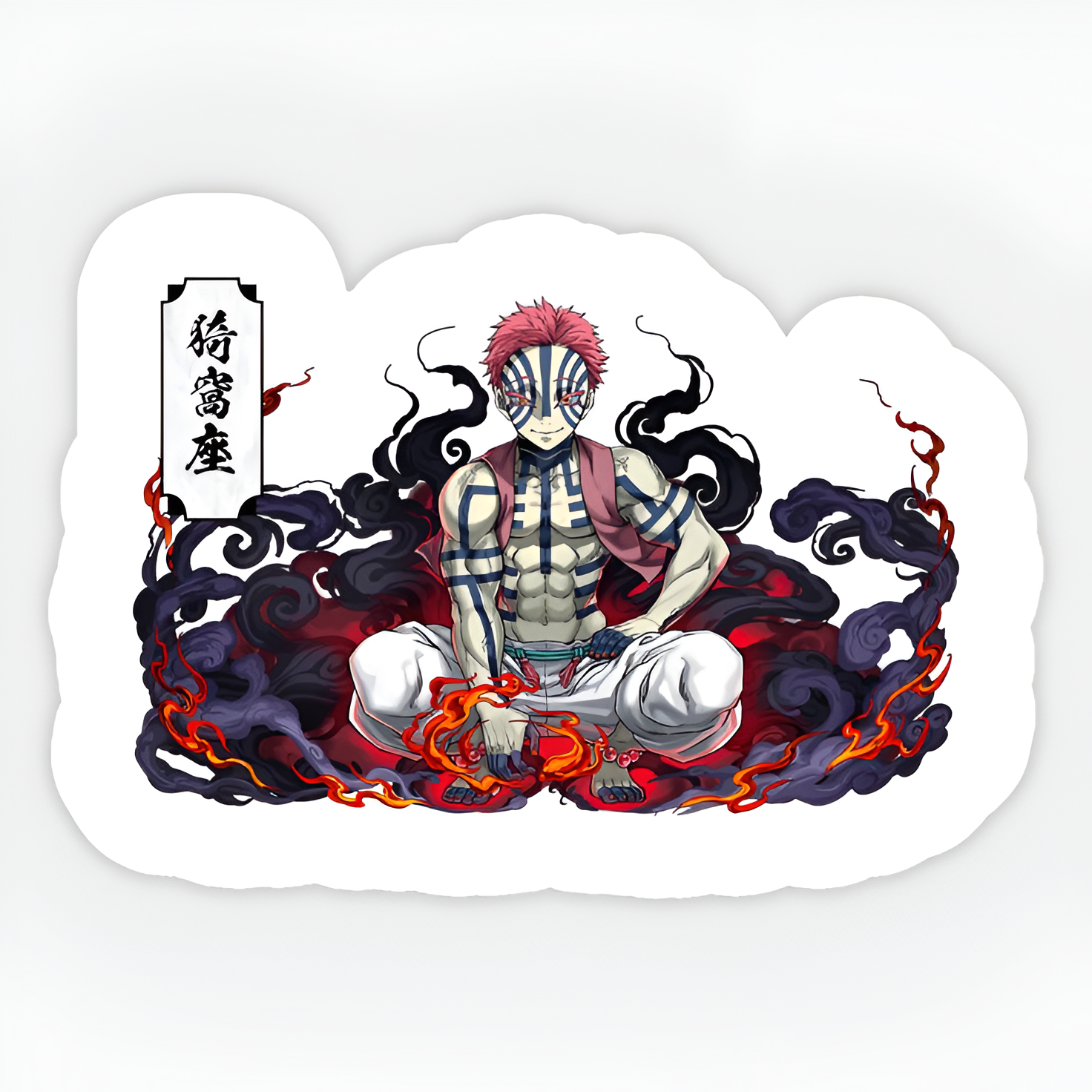 Akaza demon sticker
