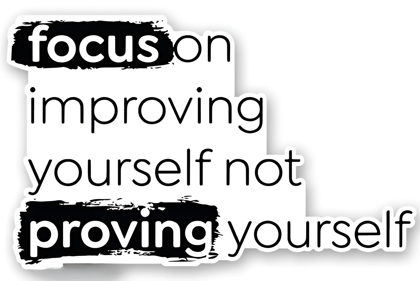 Motivation quote sticker